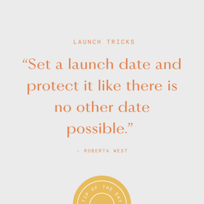 Set a launch date