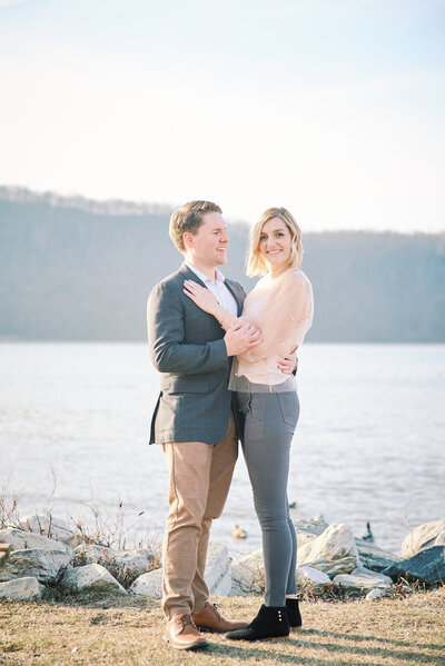 Image of Couple right after a successful Proposal in New York.  Photography taken by Proposal Photographer Corey Lamar Photography