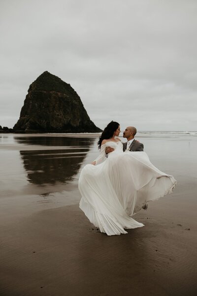 Canon beach elopement