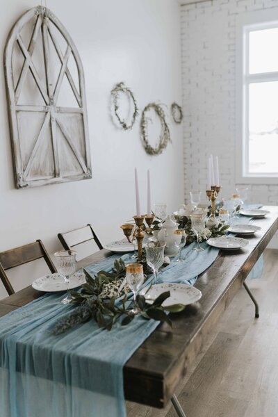 Lake Tahoe Elopement Photographer captures wedding decor for Lake Tahoe elopement