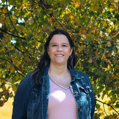 Portrait of a woman smiling at the camera