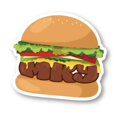 mky hamburger decal and sticker design for Murray, Kentucky tourism design by Amanda Newman Design in Paducah, Kentucky