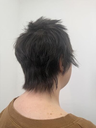 Image of client with short hair.