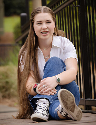 Casual High School Senior Session in Charlotte