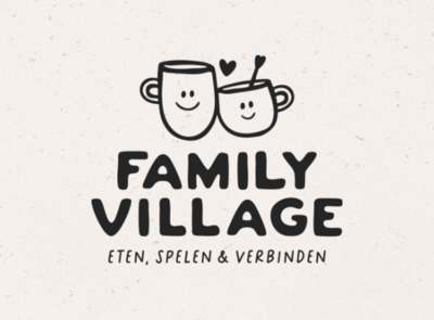 Family Village Zaandam horeca logo en huisstijl ontwerp. Menukaart