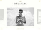 Gallery slideshow mobile Elegant Weddings Showit website The Template Emporium