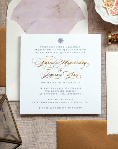 Letterpress Wedding Invitation Collection - The Paper Mint Press