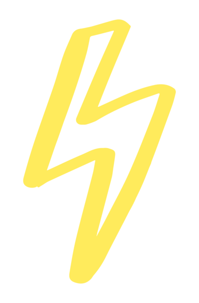 Social Kat Media brand element yellow lightning bolt