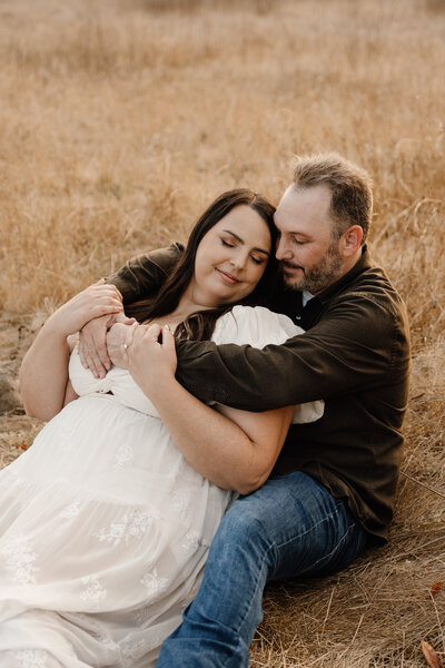couple holding each other in santa rosa hills