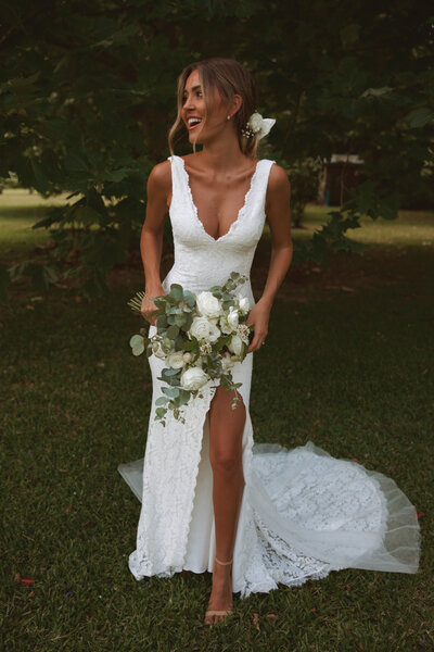 navy lace long dress V Neck High Low Navy Blue Lace Long Prom Dress, High Low Navy Blue For –  abcprom