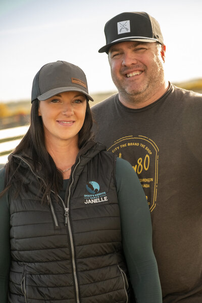 Janelle Robinson, founder of Spirit's Respite Ranch, and her husband, Kent
