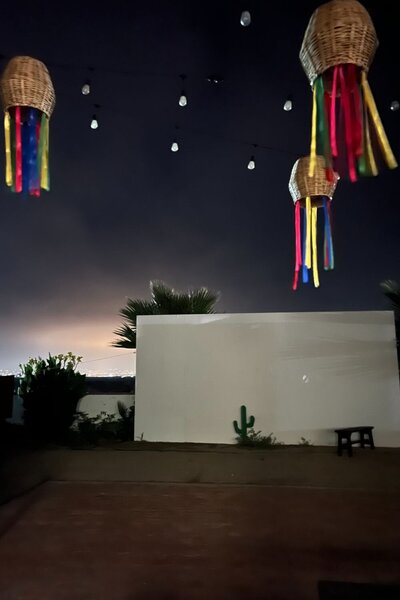 camping in the moonlight