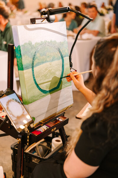 Live wedding painter in Tennessee
