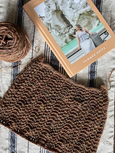 In progress techniques and blocking knits