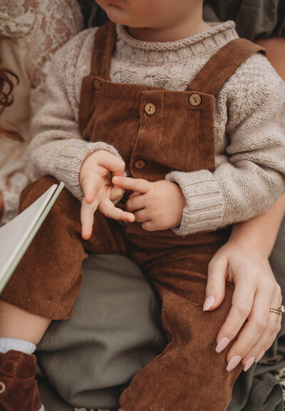 A boy counts using his fingers in Princeton, West Virginia.