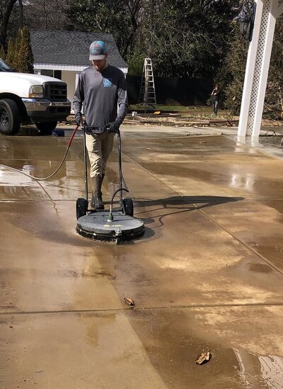 pressure washing