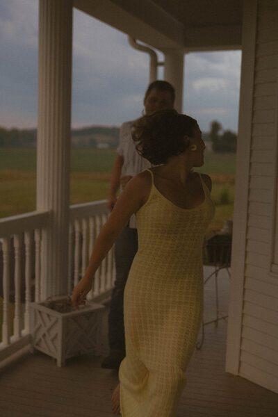 In home couples session in Washington Missouri