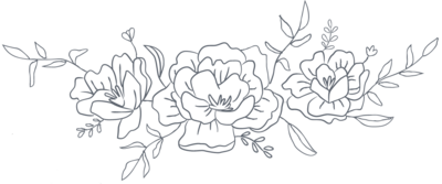 Illustrated floral brand mark