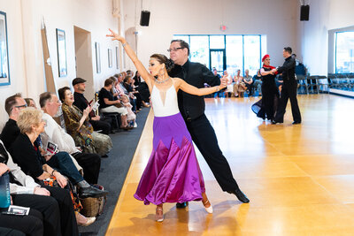 Dance competitors practicing for a Dance Competition at Dancers Studio, St. Paul, MN.