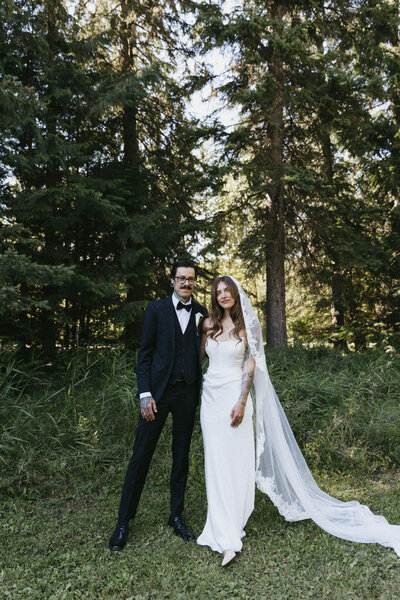 real alberta wedding couple gets married