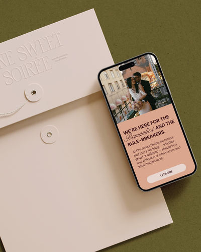Branding and web design for a wedding planner based in San Francsico.