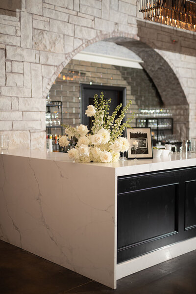 bar decor at a wedding at Grbic Events, one of the unique wedding venues in St. Louis