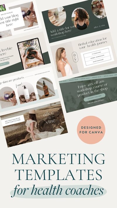 marketing templates for health coaches