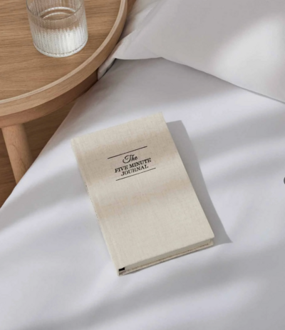 The five-minute journal is a journaling tool to help transform your day in just 5 minutes