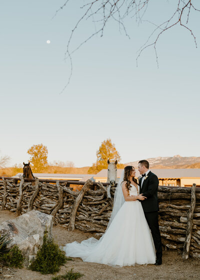couple holding one another