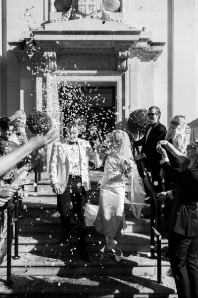 Confetti at Islington Town Hall