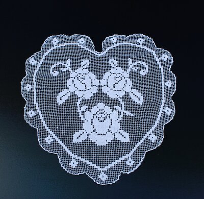 heart shaped doily for rent