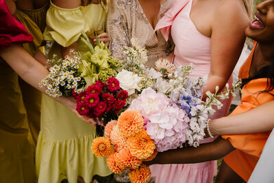 Pax and teddys wedding day flowers