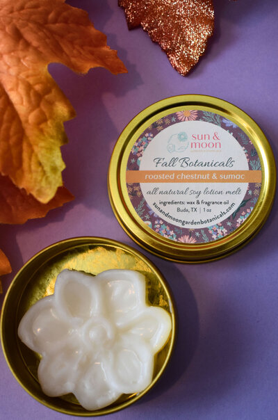 sun-and-moon-garden-botanicals-fall-roasted-chestnut-floral-lotion-melt-top-seperate