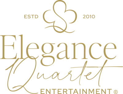 Primary logo of Elegance Quartet in gold rgb