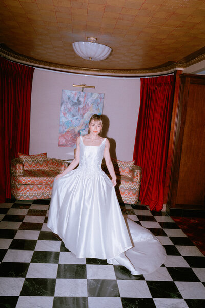 bride graduate hotel getting ready
