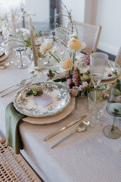 luxury garden tablescape at temecula winery
