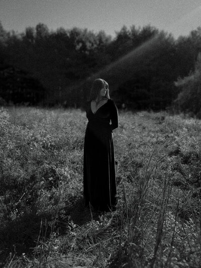 The web designer standing in a field