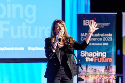 Photograph of captivated audience at Brisbane conference