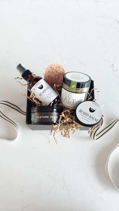 flat lay of cosmetic products