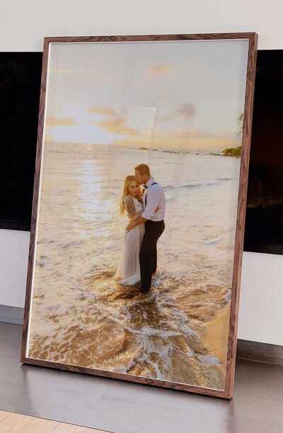 framed elopement image mockup