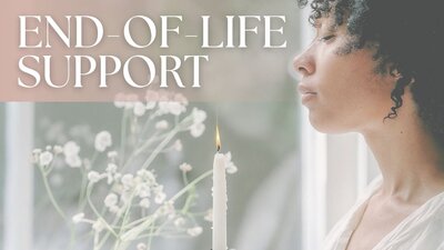 End of Life Support graphic for Janna's 1:1 energy healing and practical guidance for individuals and families navigating end-of-life.