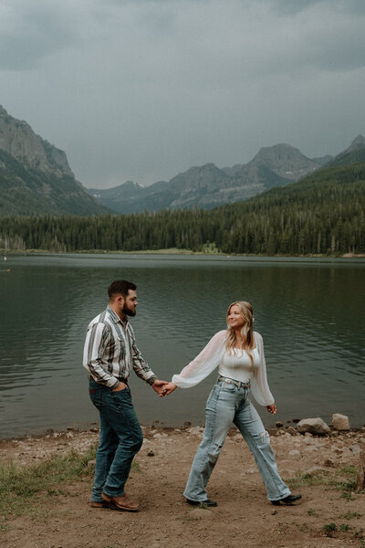 Hyalite Canyon Engagement Photos