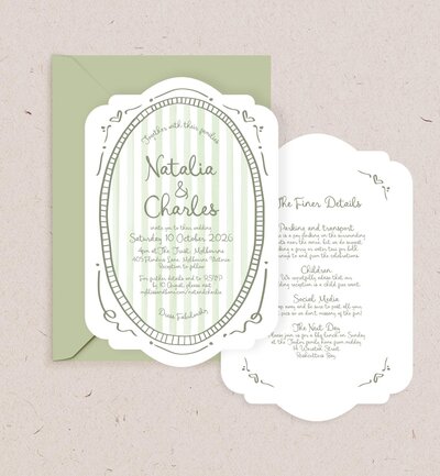 Tangerine peach colour theme Big Love wave 2 card invitation package by State of Elliott