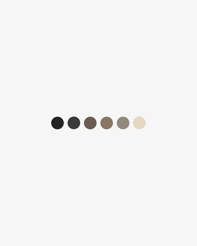 Modern and cohesive brand identity for a hair salon specializing in balayage and color services.