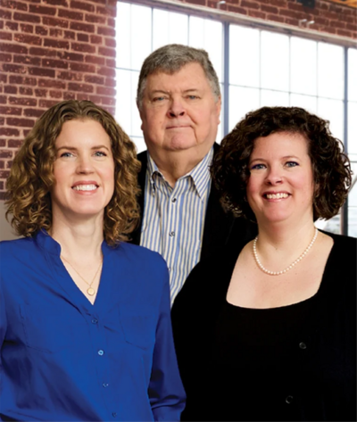 Cosmo Boyd with daughters, Emily Boyd amd Thiot Ball