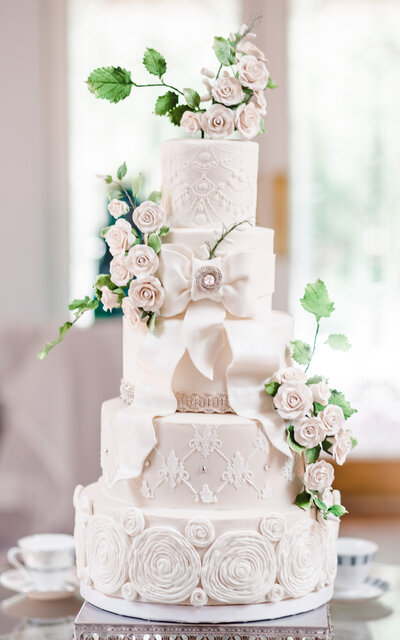 Wedding Cake with flowers