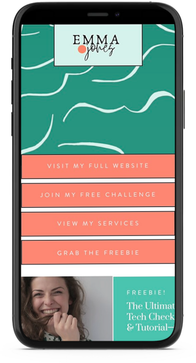 Canva IG Bio Website Canva Template