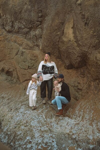 family photos at hug point oregon coast