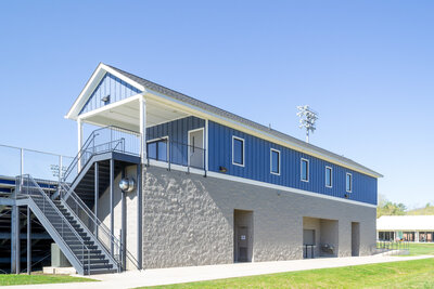 Brevard College Press box built by Cooper Construction