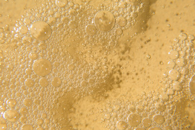 Bubbles in a serum